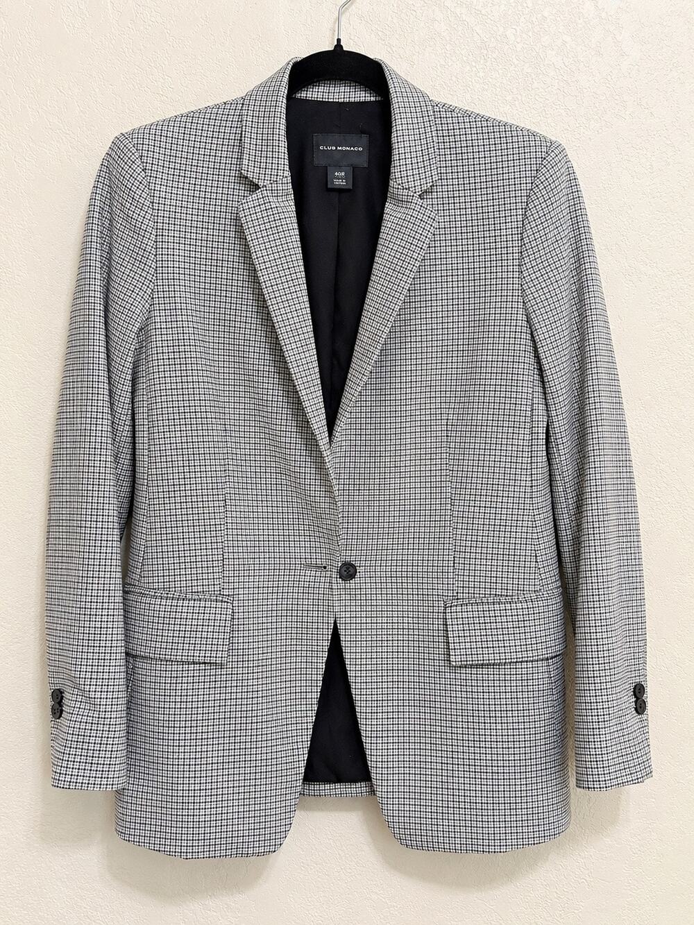 Club Monaco Plaid Borrem Blazer